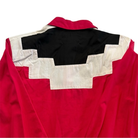 NWT Vintage 1980’s Kenny Rogers Western Shirt Aztec Shirt Size M - Picture 4 of 9